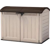 Cobertizo de jardín Exterior, Capacidad 880L, Color Topo/Beige, 132 x 71,5 x 113,5 cm - details 9