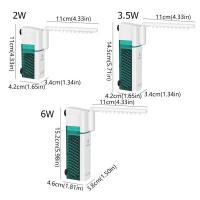 Filtro ajustable para pecera 3 en 1, purificación de agua, circulación, generación de oxígeno, filtro sumergible, ventosa montada en la pared - details 0