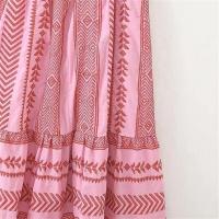 Vestido sin mangas de moda de verano, estilo casual suelto con falda larga de poliéster. - details 7