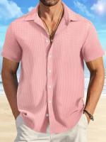 Blusa de manga corta para hombre, Camiseta de algodón tejido jacquard, verano y otoño, 3XL, 2XL - details 2
