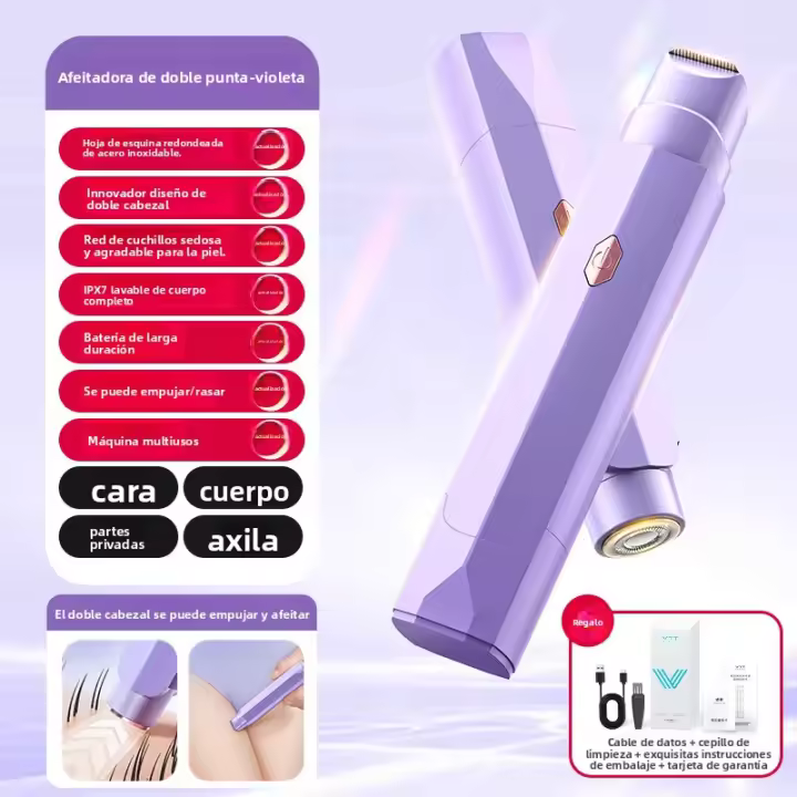 Afeitadora Eléctrica para Mujer Cuidado de las Axilas y Partes Intimas Afeitadora Húmeda y Seca - 1
