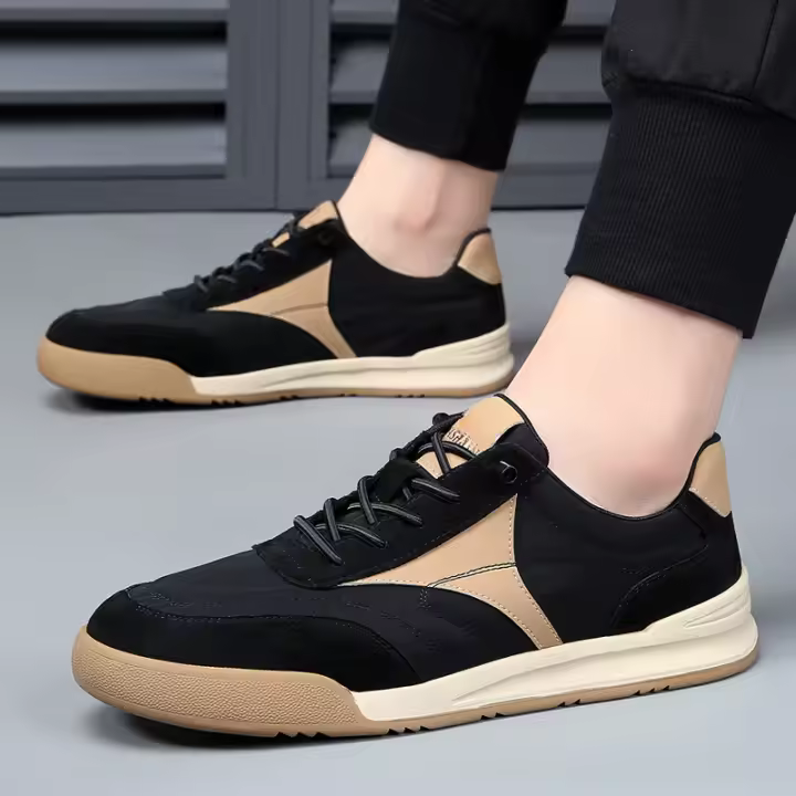Verano de los hombres, tendencia de empalme transpirable, zapatos deportivos casuales, zapatos de jogging, zapatos de junta baja - 1