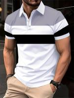 Verano suelto polo de manga corta simple negocio diario tops - details 10