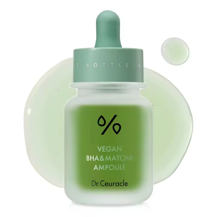 Dr.Ceuracle de leegeehaam Vegan BHA y ampolla Matcha (30 ml / 1,01 fl. oz.) - Suero facial exfoliante suave, ácido salicílico para - 1