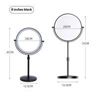 Espejo de maquillaje iluminado de 9 pulgadas con aumento, 3 colores, brillo y altura ajustables, 360 °   Rotación, espejo de aumento 10X - details 14