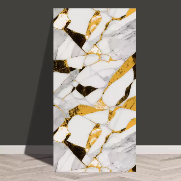 Adhesivo de pared de mármol de imitación, autoadhesivo, impermeable, Fondo de baño y cocina, papel tapiz decorativo para pared - 1