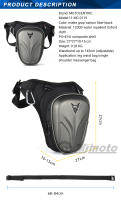 MOTOCENTRIC-bolsa de pierna para motocicleta, carcasa de fibra de carbono, impermeable, riñonera antideslizante para Motocross, gran capacidad - details 1