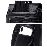 Mochila De Cuero Suave Para Mujer En 5 Colores Bolsa De Hombro Vintage Casual Viaje Mochila De Escuela Bolsa Para Damas - details 17