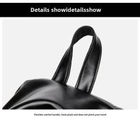 Mochila Casual Vintage de Cuero PU Suave Gran Capacidad Impermeable Bolsa de Hombro para Laptop - details 28