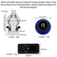 Anillo de Estricto Eléctrico para Hombres 8 Modos de Vibración para Estrechamiento y Fortalecimiento de la Piel Juguetes Sensuales para Parejas - details 1