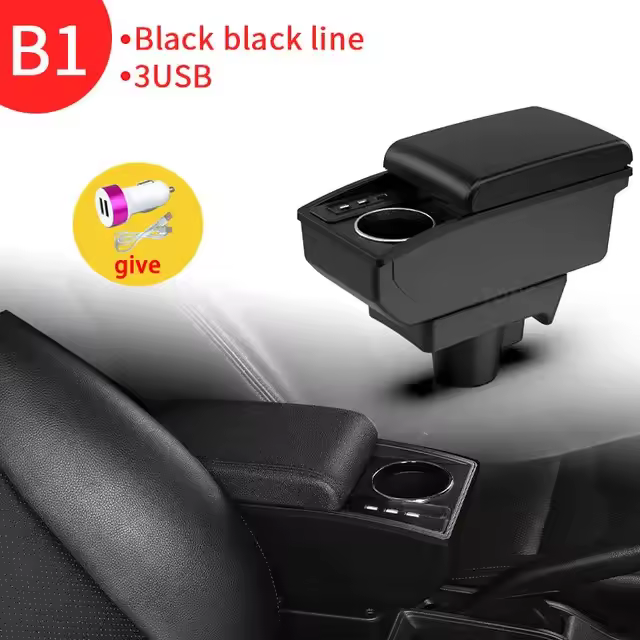 Reposabrazos para Opel Astra H 2008-2011, detalles interiores, modificación de accesorios de coche, caja de almacenamiento - 1