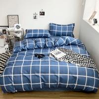 Juego de funda nórdica a cuadros negra y gris, ropa de cama Reversible con rejilla geométrica, funda de edredón suave para niños, adolescentes y adultos, decoración de dormitorio - details 27