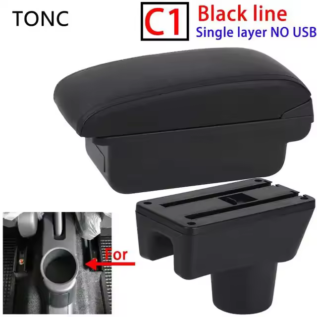 Reposabrazos Attrage para Mitsubishi Mirage Space Star, caja de almacenamiento de accesorios de coche, piezas de reacondicionamiento - 1