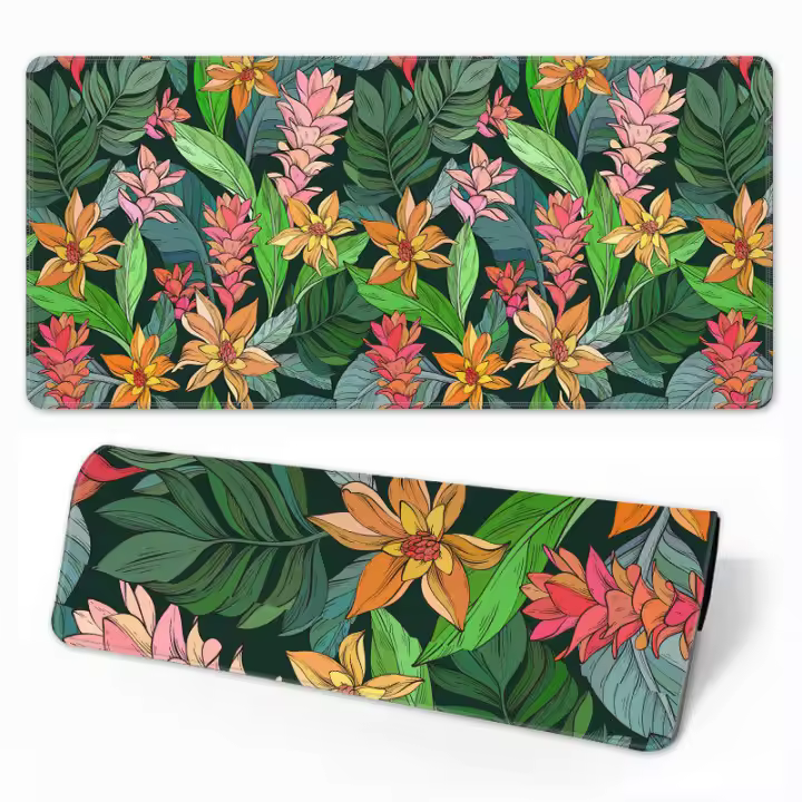 Almohadilla de estilo Pastoral con patrón INS de estambre colorido, alfombrillas de ratón para cuaderno cosidas con precisión, alfombrilla de escritorio gruesa - 1