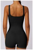Seamless One-piece Yoga Clothing High-intensity Sweat Wicking Threaded Elastic Sports Tight Fitness One-piece Clothing Female - details 7