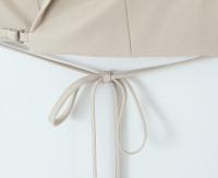 Conjunto de Dos Piezas para Mujer OUWU Chaleco Corto con Lazo y Pantalones Rectos de Cintura Alta con Cremallera Moda Urbana Chic - details 7