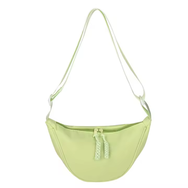 Bolso cruzado Hobo de nailon Simple, bolso de Color sólido, bolso de media luna, bolso de viaje para las axilas, bolsos de un solo hombro para niñas - 1