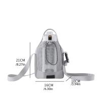 Bolsa de transporte de botella de agua de malla con correa para el hombro, bolso cruzado de nailon de secado rápido para botella de agua, asa de bolsillo frontal - details 0