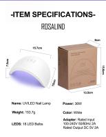 ROSALIND-Lámpara LED UV para uñas, secador de esmalte de uñas de Gel profesional con temporizador, herramientas automáticas de secado rápido, 48W - details 28