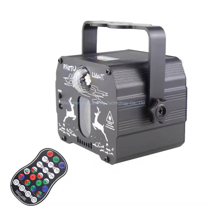 ESHINY 60 Patterns Battery DJ Disco Light Party R&G Laser Projector RGB LED Magic Ball Bar Dance Room Stage Effect Lamp USB F2N6 - 1