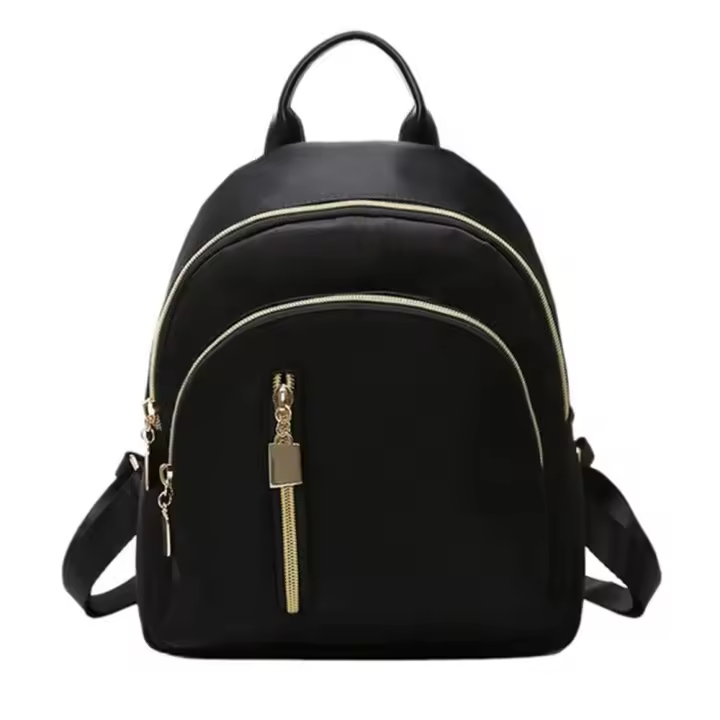 Bolso de hombro multifunción para niña, Mini mochila Oxford, color negro, para viaje - 1