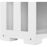 Aparador Buffet Cocina Aparador para Salon con Puerta Corredera Vitrinas de Estrecho para Salón Sala de Estar 106x33x63cm Blanco - details 7