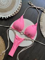 Conjunto de Bikini Halter de Color Sólido RUOTONSEPT Traje de Baño de Estilo Brasileño para Mujeres - details 18