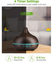 Difusor de Aceite Esencial, Humidificador Ultrasónico de 500ML, Lámpara LED - details 3