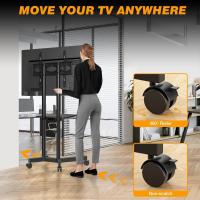 Soporte de TV con Ruedas Altura Ajustable Móvil para Televisiones de 32-75 Pulgadas - details 2