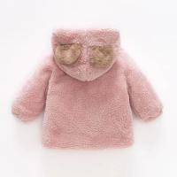Abrigo bonito de invierno para bebé, ropa de dibujos animados con capucha de lana de piel Artificial para niño, suéter de osito de Color sólido cálido para niño - details 3