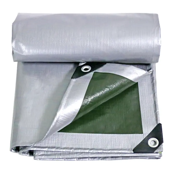 Lona impermeable para acampar, pesca, jardinería, lona resistente, lona plateada, cubierta Premium - 1