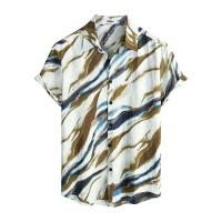 Camisa hawaiana de manga corta con estampado 3D de roles informales para hombre, botones, TRCAL, playa - details 1