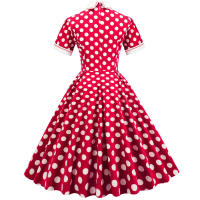 Hepburn, corte elegante, temperamento, puntos ondulados, falda de cola grande, estilo retro - details 3