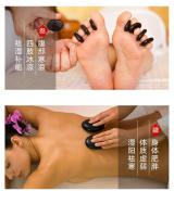 Piedra de Spa Caliente Natural 1PC Herramientas de Cuidado Masaje Alivio del Dolor Espalda Terapia con Piedra de Basalto - details 7