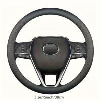 Cubierta de Volante de Cuero Falsito Premium Napa Antideslizante, Transpirable, Ajuste Universal para Todos los Modelos de Coches Hecho en China - details 2