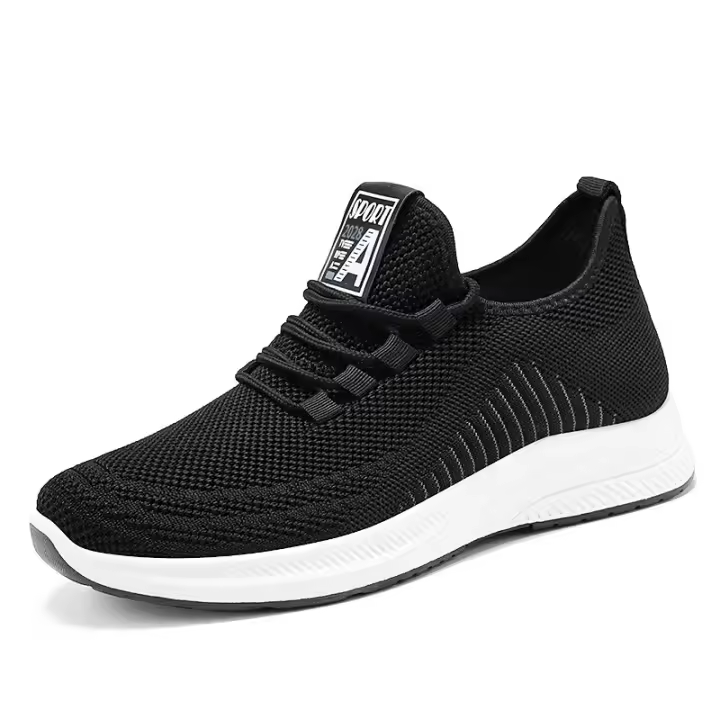 Zapatillas de moda para hombre Zapatillas elásticas ultraligeras y transpirables Suela blanda Zapatos casuales - 1