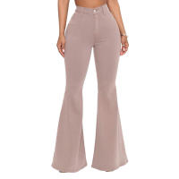 Pantalones acampanados de mezclilla elástica ajustados a la cintura HSF99 Fashion - details 6