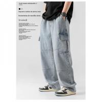 Monos de mezclilla para hombre Y2k Vaqueros holgados de pierna ancha Punk gótica - details 0
