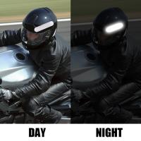 Tira de pegatinas reflectantes de colores para casco de motocicleta, marca de seguridad de advertencia, forma de llanta, tira reflectora de seguridad, accesorios - details 3