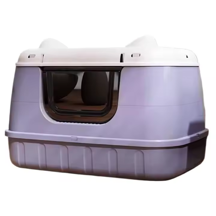 Caja de Arena para Gatos Grande Cama de Literia Antideslizante con Mango Ideal para Razas Grandes - 1