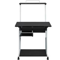 Estanteria 80x50x132cm Mesa Ornador con Banja Teclado para Espacio Límite Negro - details 8