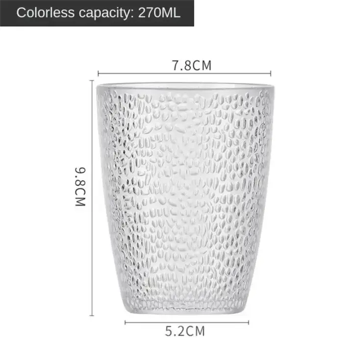 Vasos acrílicos reutilizables para beber, vasos de plástico irrompibles, aptos para lavavajillas, 270ML - 1