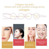 Bola de colágeno puro Soluble, proteína antienvejecimiento, esencia de seda, eliminación de arrugas, suero Facial hidratante, cuidado de la piel, 3/5 Uds. - details 5