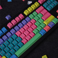 Teclas de Material PBT con temática cortavientos, teclas DYE-SUB para teclado mecánico MX Switch, diseño de 23/129/64/68/87/96 - details 6