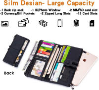 Cartera de Piel con Cremallera para Mujer con Bloqueo RFID Cartera de Mujer de Gran Capacidad de Cuero Genuino Regalos Originales para Mujer - details 8