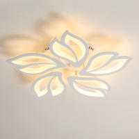 Lámpara de techo LED ondulada de tres puntos, barra de luz plateada de tres puntos de 18W, 36cm, con control remoto - details 1