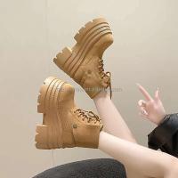 Botas de suela gruesa con logo Dropshipping, zapatos de invierno, tacones altos, botas de mujer - details 5