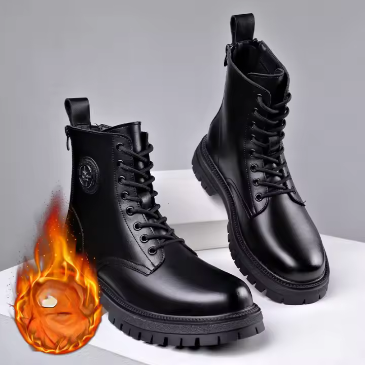 Nuevas botas cortas de hombre de moda británica retro botas de herramientas al aire libre. - 1