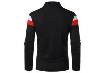 Polo de Golf para hombre, camiseta a rayas de manga larga con solapa, ropa deportiva transpirable, primavera y verano - details 6