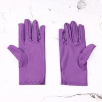 Guantes de satén elásticos para niña, guantes de boda, fiesta - details 6